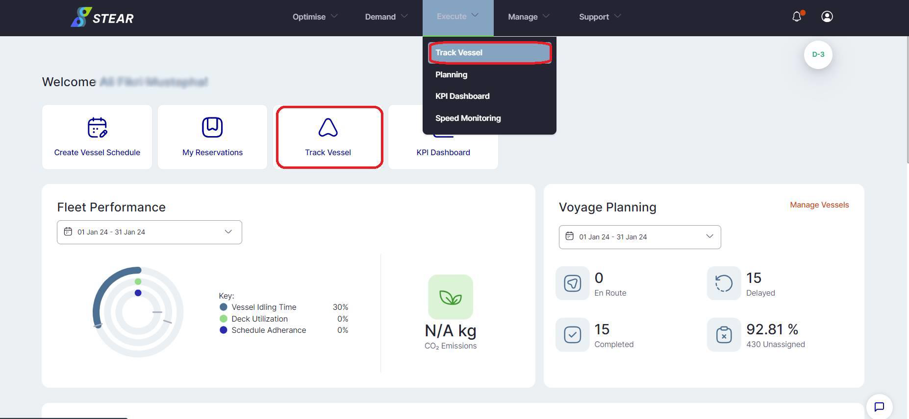 How to track vessel or voyage in STEAR Platform+ ? – Virtus IP Sdn Bhd